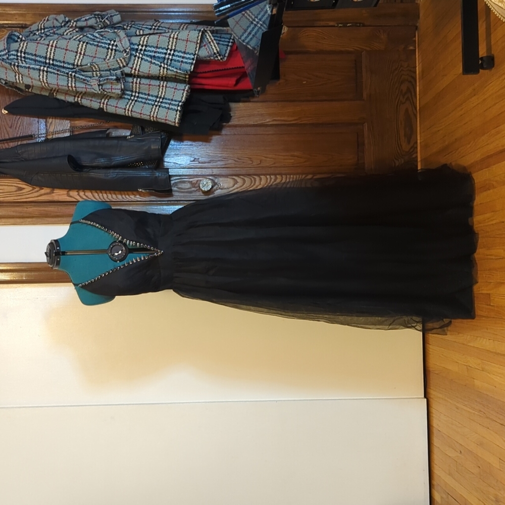 Customized Black Tulle Dress